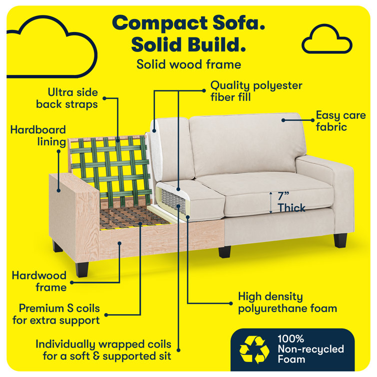 Creamy Comfort Recliner with Wood Accents and Removable Cushions