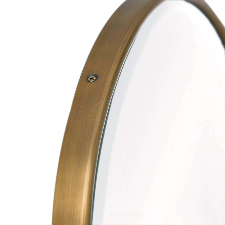 Antique Brass Oval Full Length Vanity Mirror