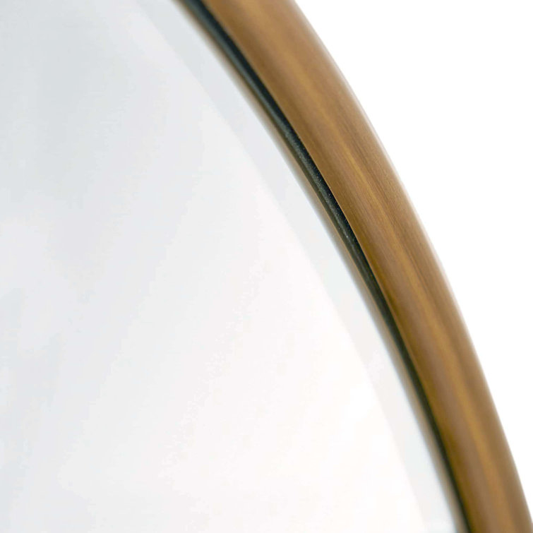 Antique Brass Oval Full Length Vanity Mirror
