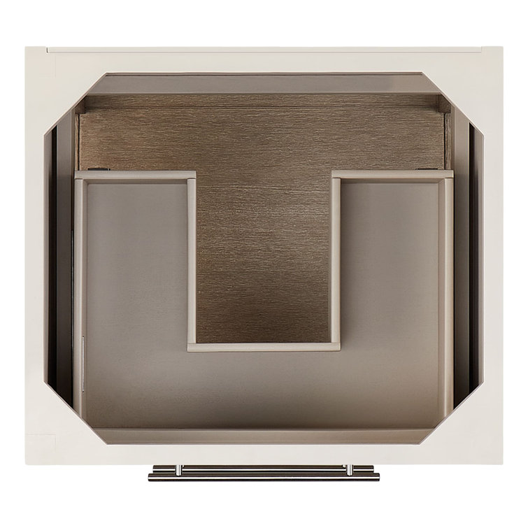 Brushed White Mahogany 24" Single Freestanding Bathroom Vanity