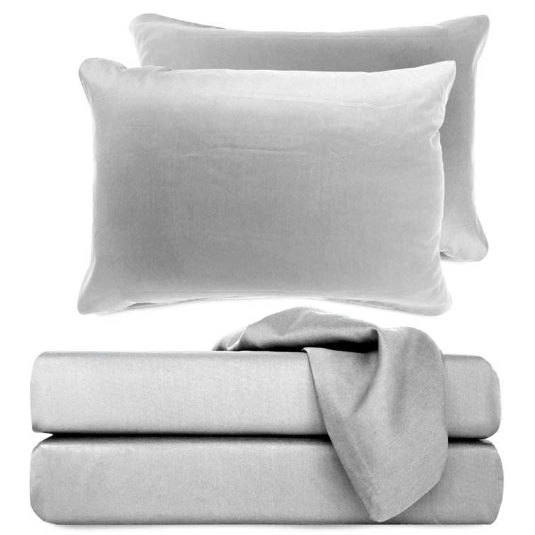 Stone Twin XL Bamboo Cotton Deep Pocket Sheet Set