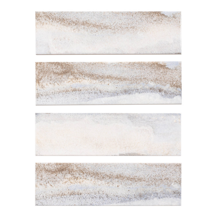 Arkito Brown 3" x 10" Porcelain Glossy Subway Tile