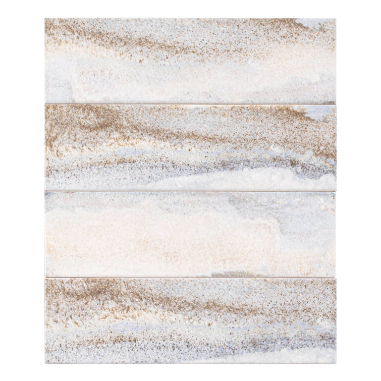 Arkito Brown 3" x 10" Porcelain Glossy Subway Tile