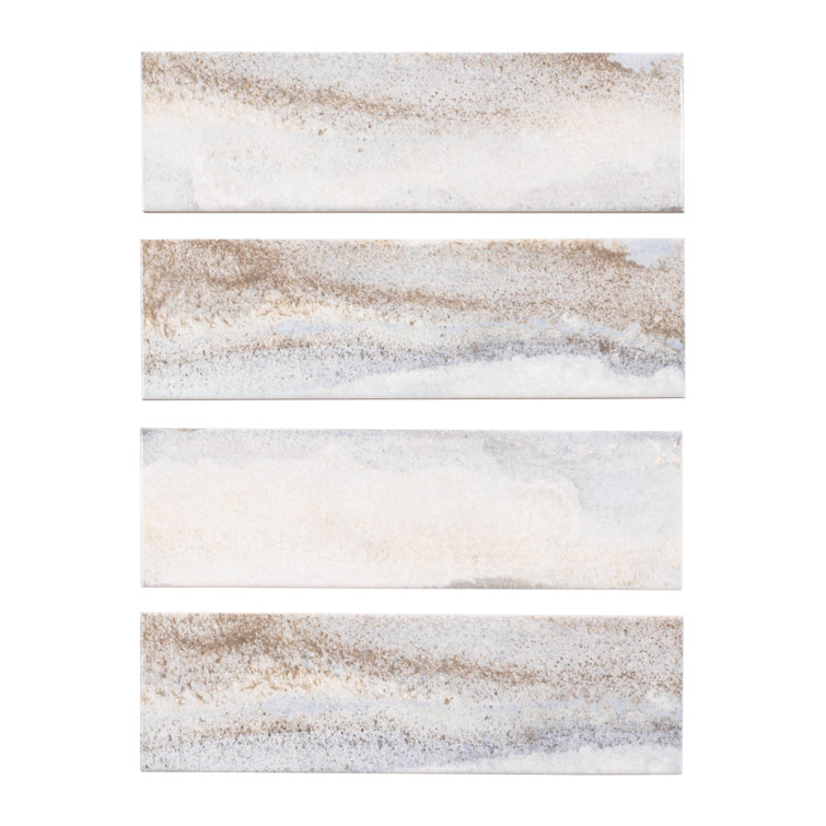 Arkito Brown 3" x 10" Porcelain Glossy Subway Tile