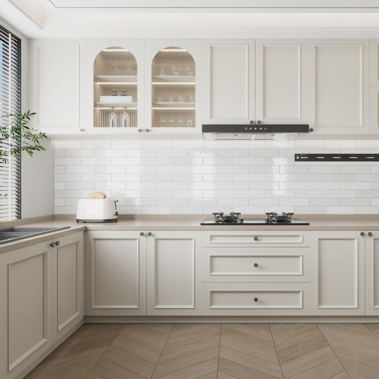 White Glossy 3x12 Rectified Ceramic Wall and Floor Tile