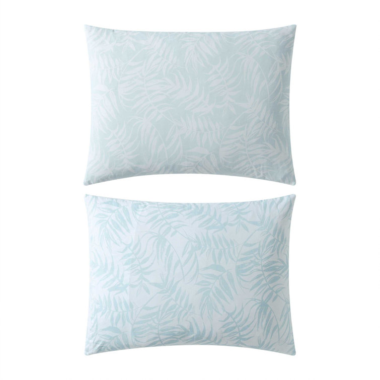King Blue Cotton Reversible Comforter Set with Shams