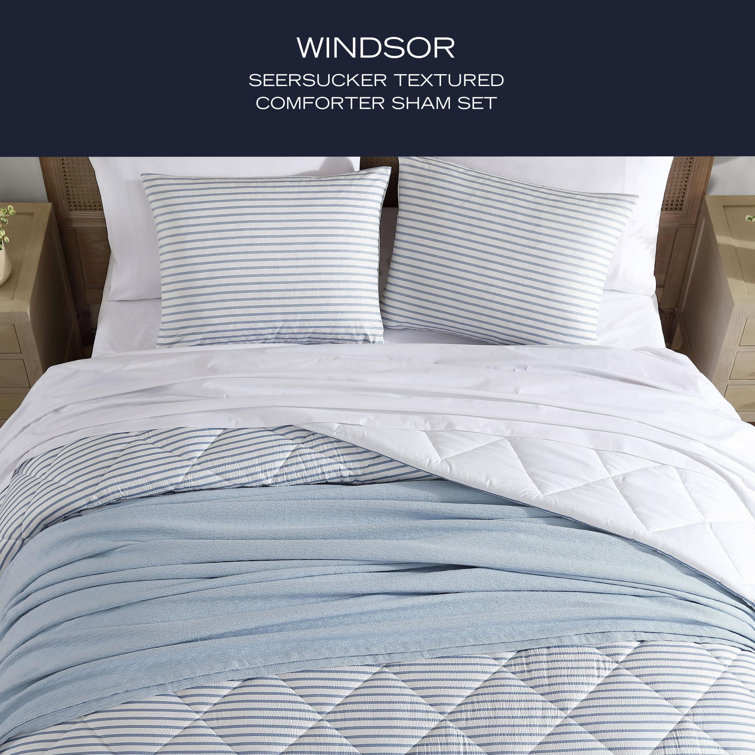 King Navy Dusk Reversible Microfiber Comforter Set