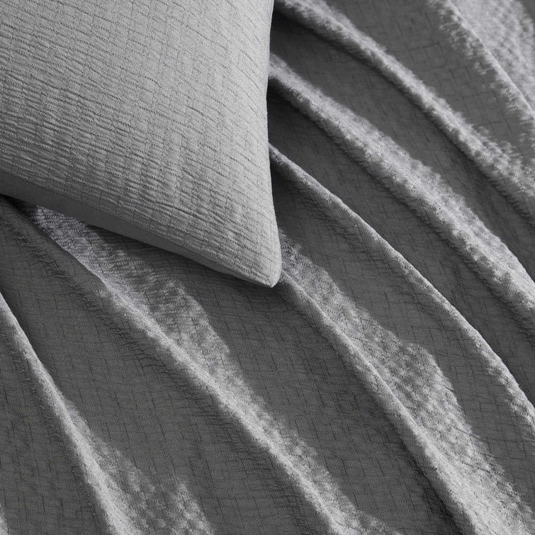 Graphite Gray Organic Microfiber King Comforter Set