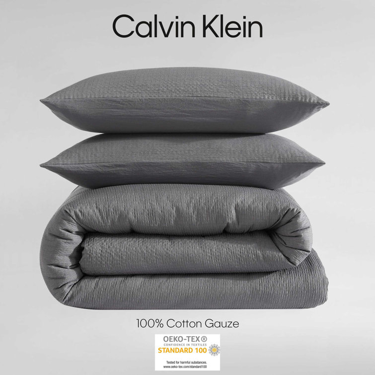 Graphite Gray Organic Microfiber King Comforter Set