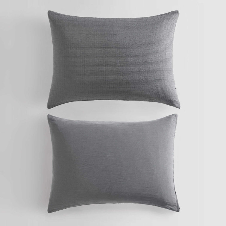 Graphite Gray Organic Microfiber King Comforter Set