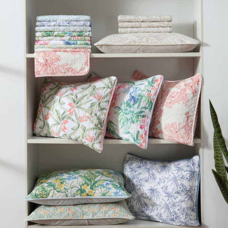 Full White Cotton Reversible Quilt Set