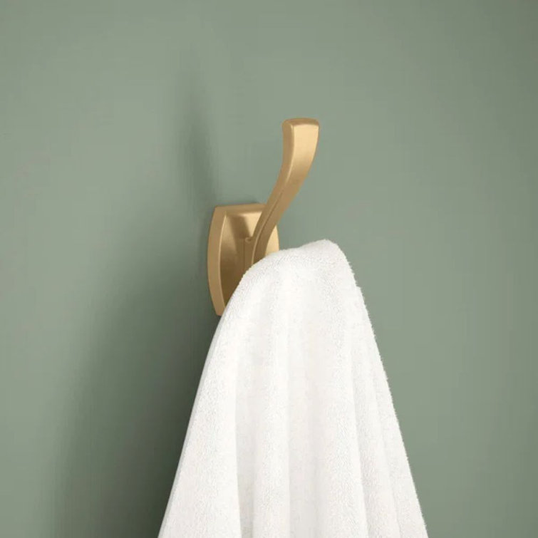 Satin Gold Wall Mounted Heavy Duty Towel Hook