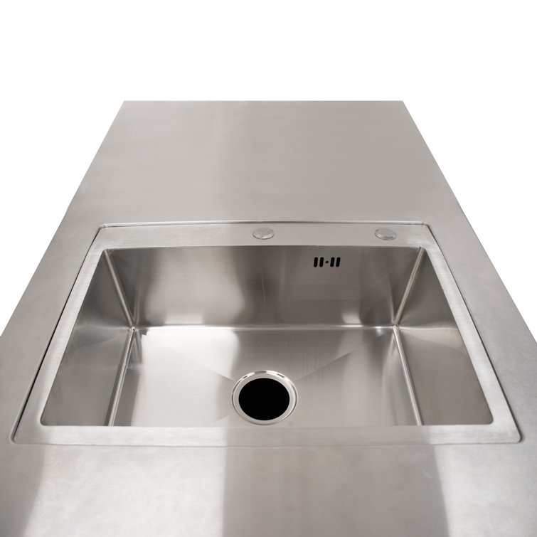 Stainless Steel Modular Outdoor Kitchen Countertop with Sink Cutout