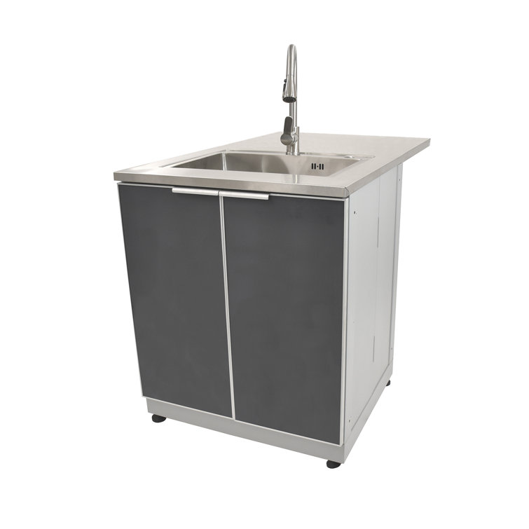 Stainless Steel Modular Outdoor Kitchen Countertop with Sink Cutout