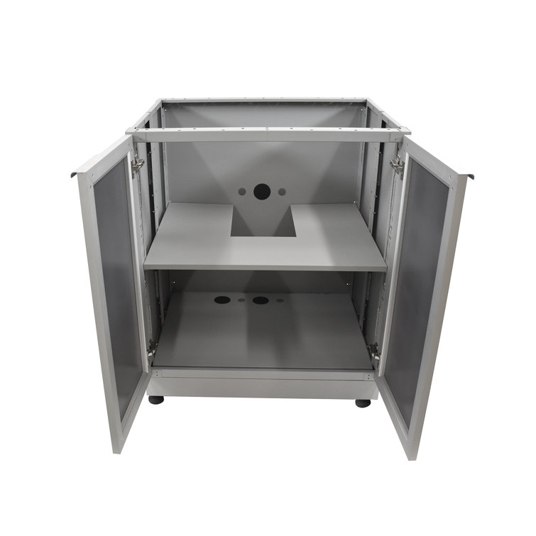 Slate Gray Aluminum Modular Outdoor Kitchen Cabinet