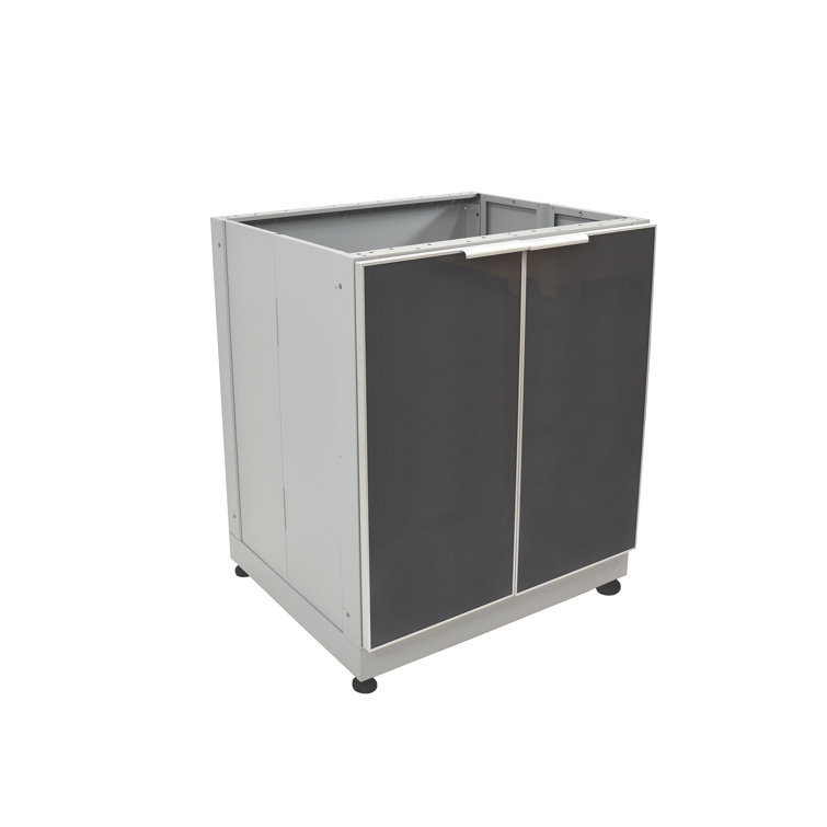 Slate Gray Aluminum Modular Outdoor Kitchen Cabinet