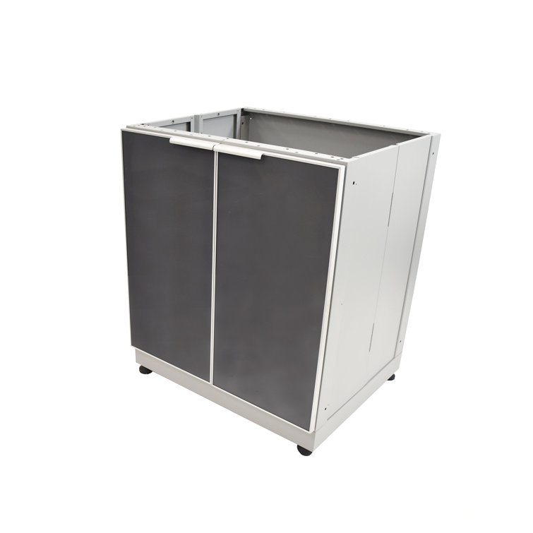 Slate Gray Aluminum Modular Outdoor Kitchen Cabinet
