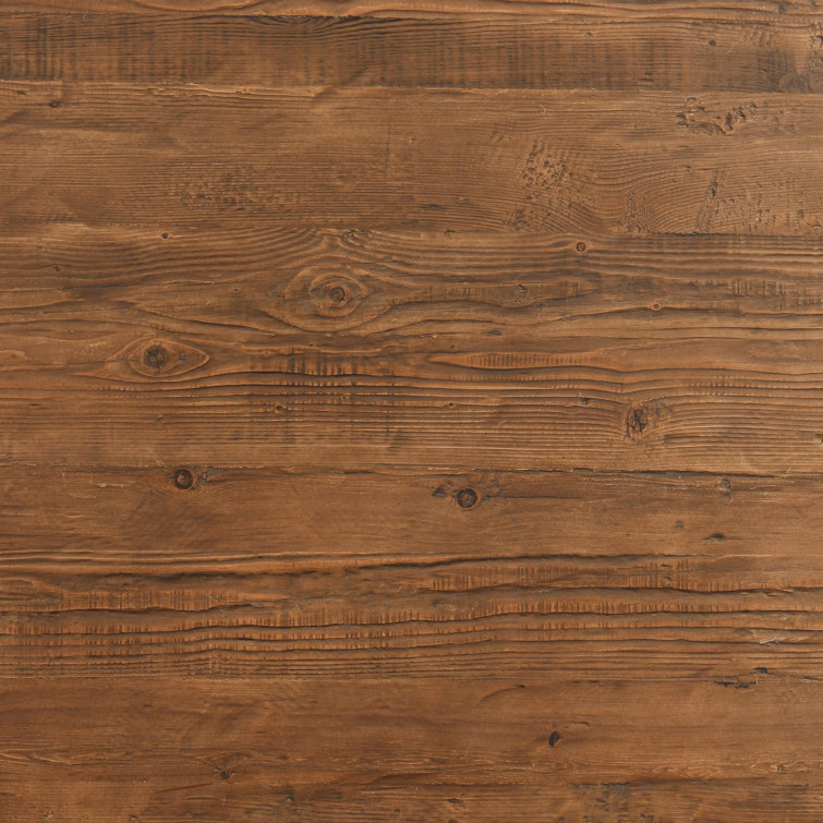 Reclaimed Wood Extendable Dining Table with Artistic Curves