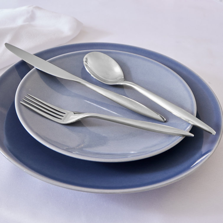 Milano Mirror Finish 20-Piece Stainless Steel Flatware Set