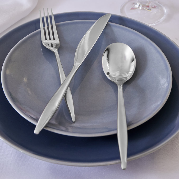 Milano Mirror Finish 20-Piece Stainless Steel Flatware Set