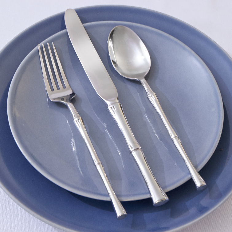 Bamboo 18/10 Stainless 20 Piece Flatware Set, Service For 4