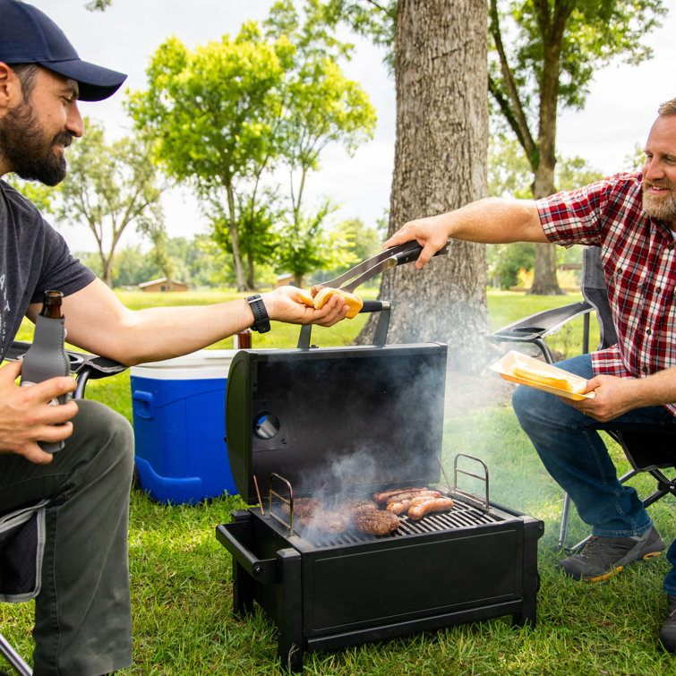 Rambler 218 sq in Heavy-Duty Black Steel Tabletop Charcoal Grill