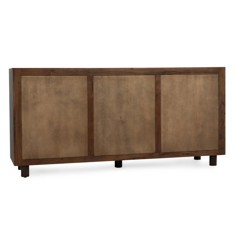 Cocoa Brown Acacia Wood 2-Drawer Nightstand with Metal Bar Pulls