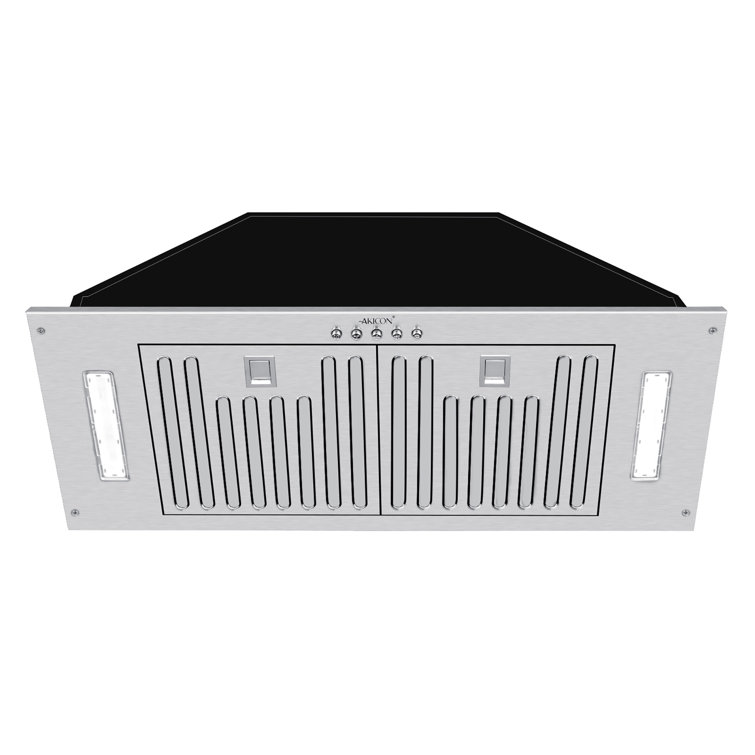 30" Stainless Steel Range Hood Insert with Charcoal Filter and LED Lights