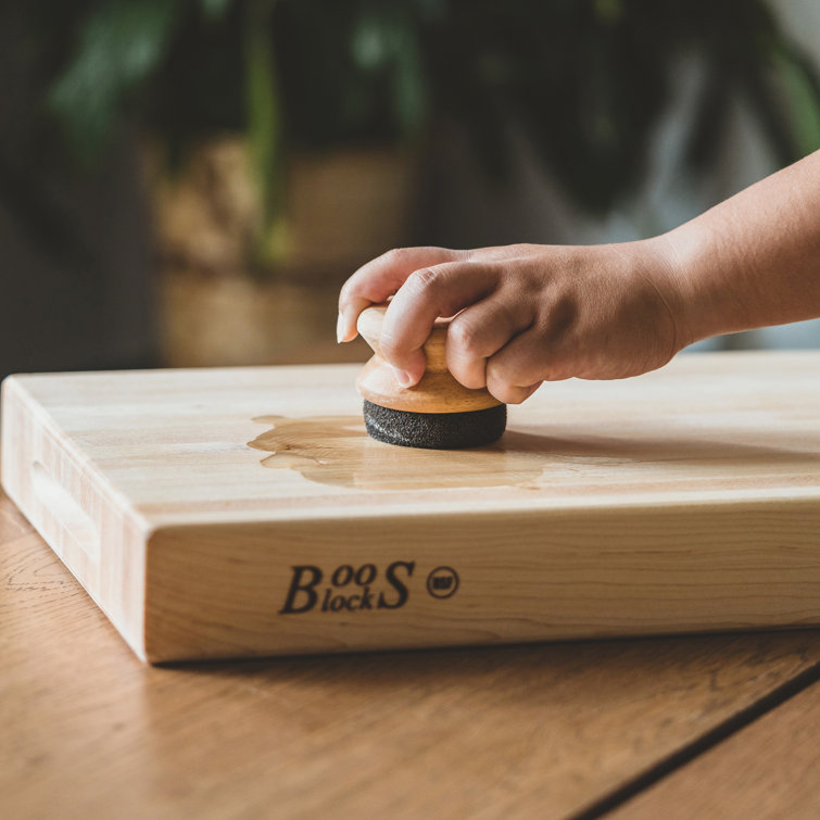 Beechwood Handle Cutting Board Care Set with Oil and Cream