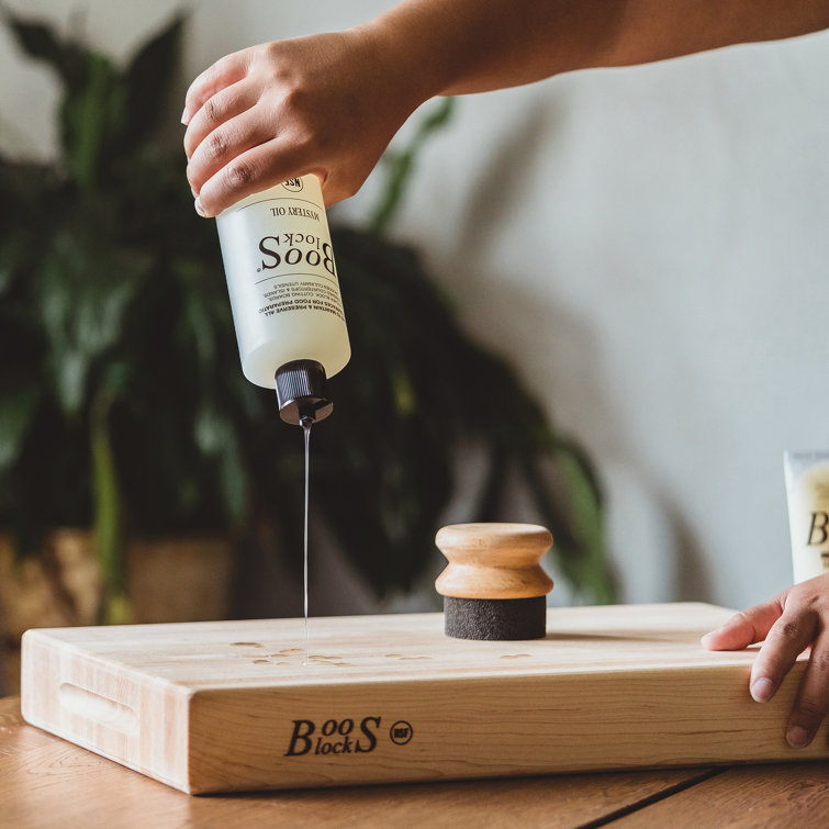 Beechwood Handle Cutting Board Care Set with Oil and Cream