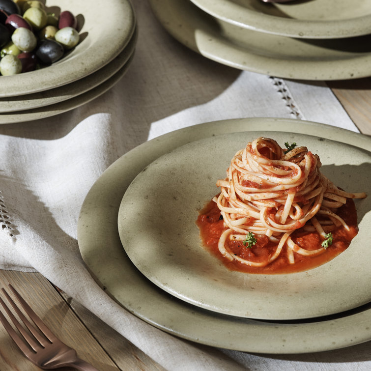 Aro 12-Piece Off-White Ceramic Dinnerware Set, Service for 4