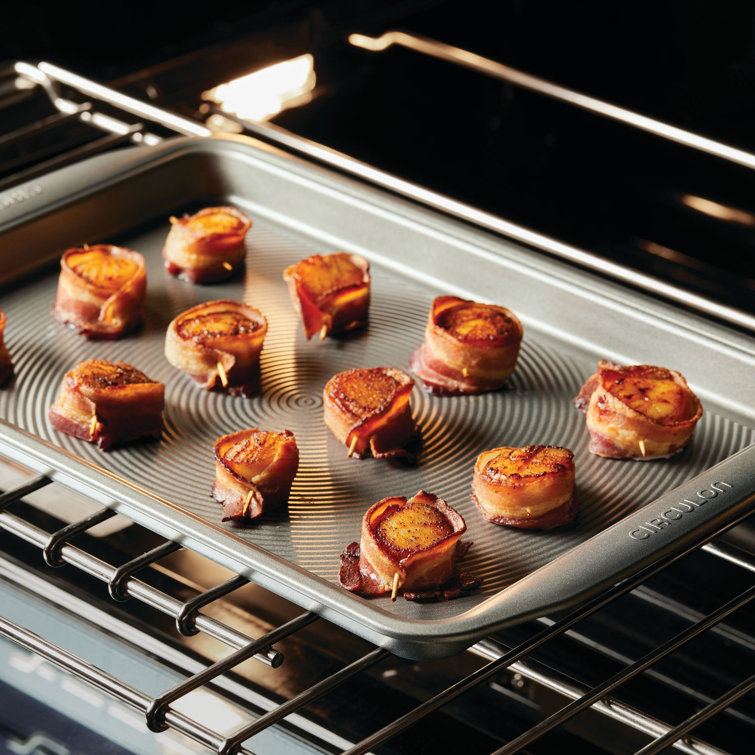 Gray Nonstick Stainless Steel Cookie Sheet Set