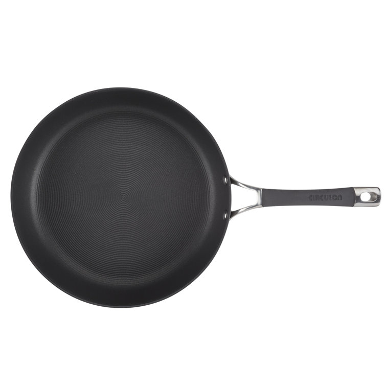 Circulon Radiance 12" Gray Aluminum Nonstick Deep Skillet with Lid