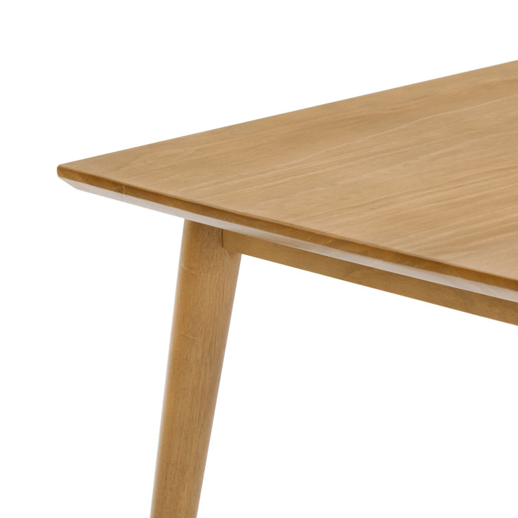 Pecan Solid Wood Mid-Century Modern Rectangular Coffee Table