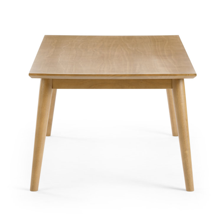 Pecan Solid Wood Mid-Century Modern Rectangular Coffee Table