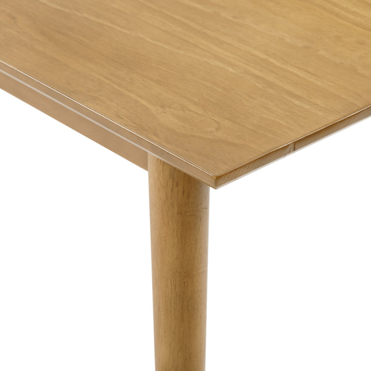 Pecan Solid Wood Mid-Century Modern Rectangular Coffee Table