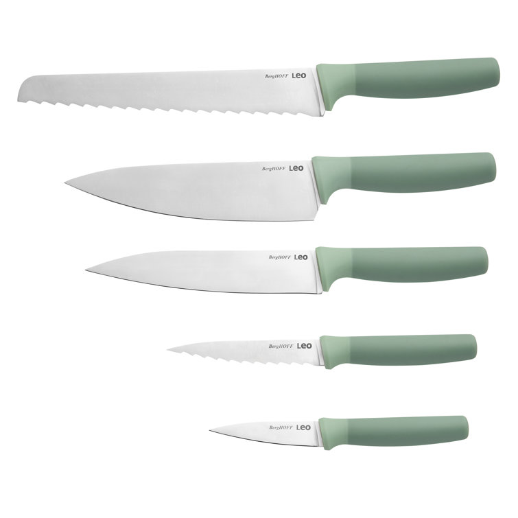 BergHOFF Forest Stainless Steel 6Pc Knife Block Set