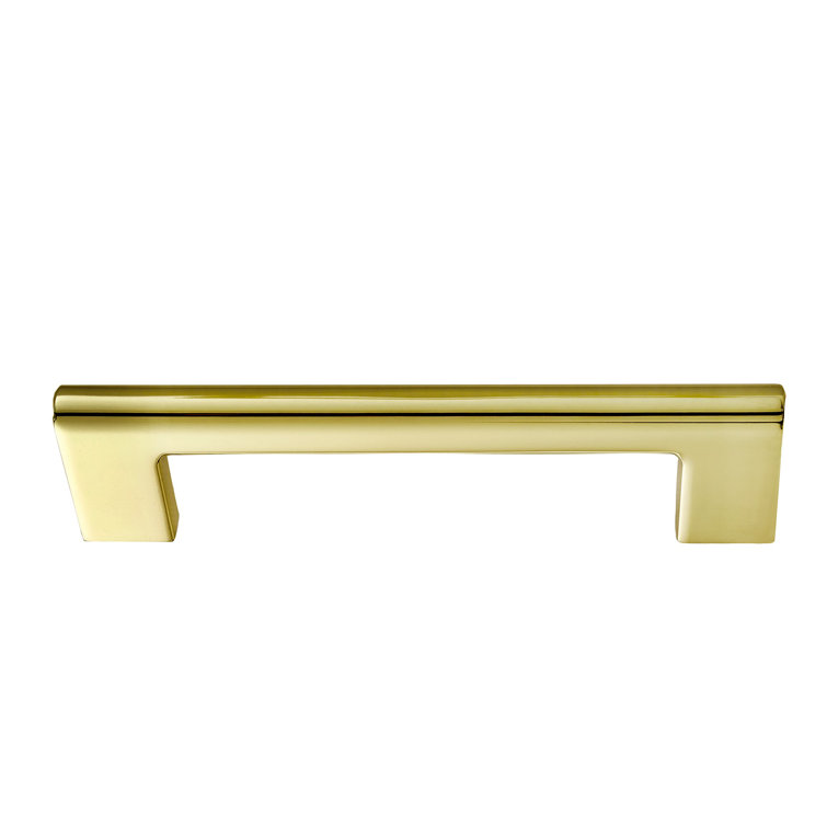 Vail 10-inch Polished Gold Rectangular Bar Pull