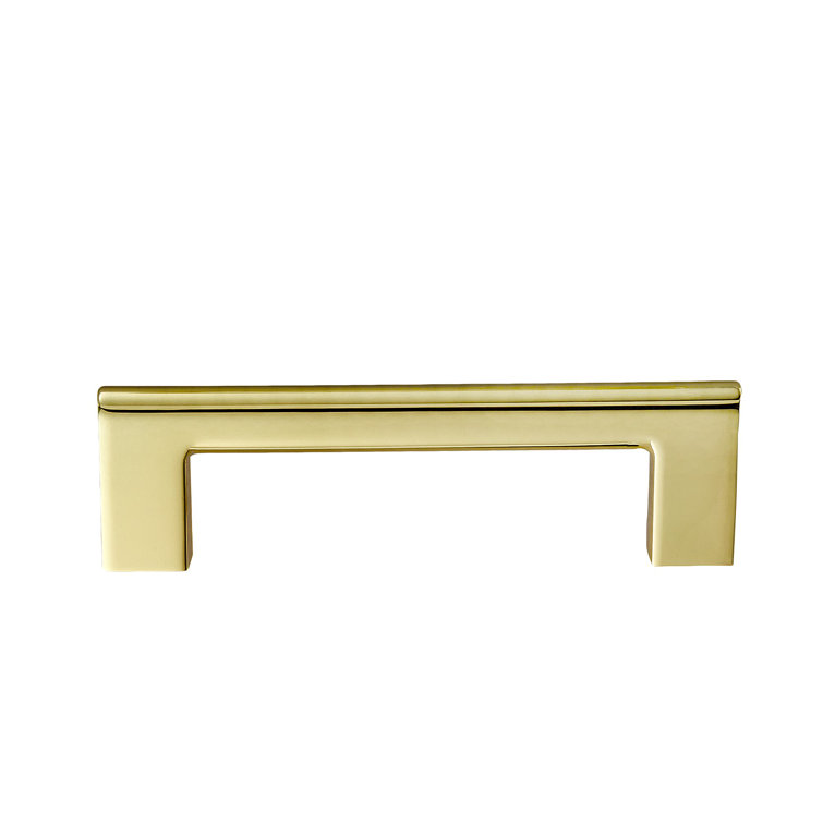 Vail 10-inch Polished Gold Rectangular Bar Pull