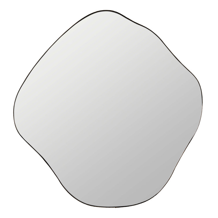 Andy Asymmetrical Gold Metal Framed Wall Mirror