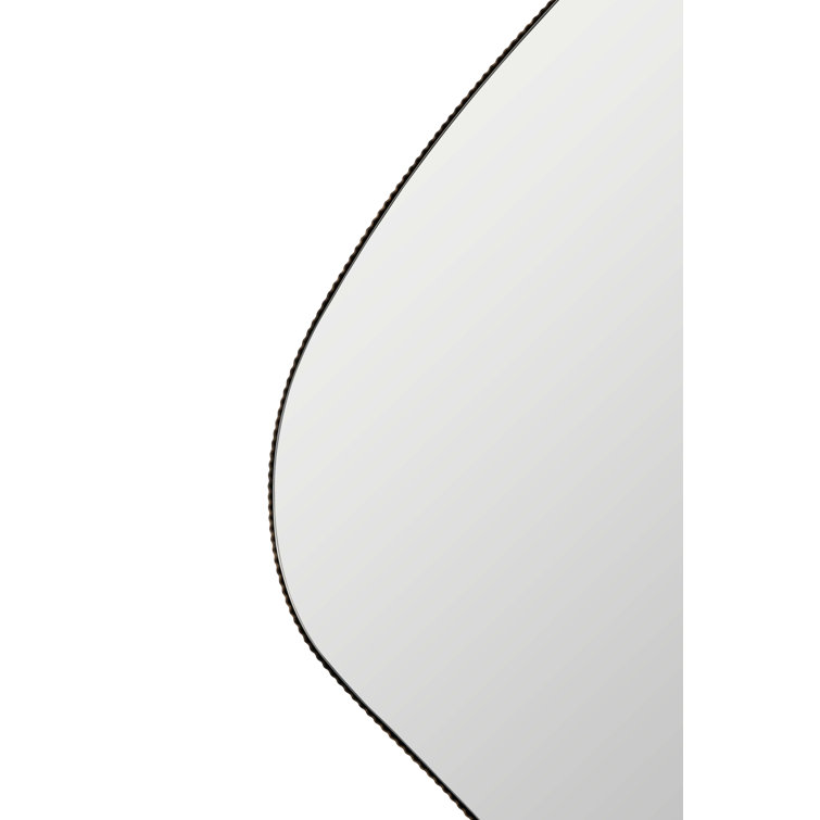 Andy Asymmetrical Gold Metal Framed Wall Mirror