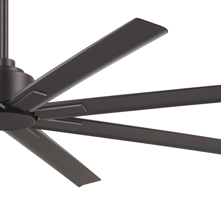 65" Smoked Iron 8-Blade Smart Ceiling Fan with Remote