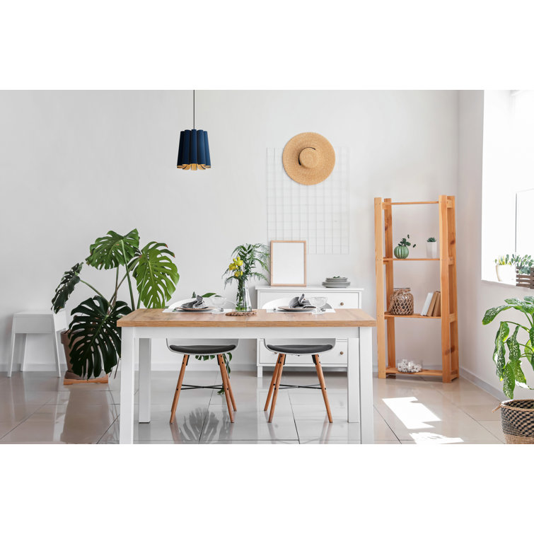 Blue Drum Shade Mini Pendant Light