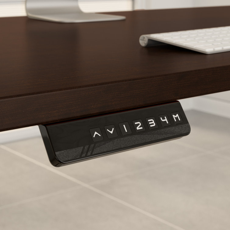 Elevate 72'' White/Black Electric Height Adjustable Standing Desk