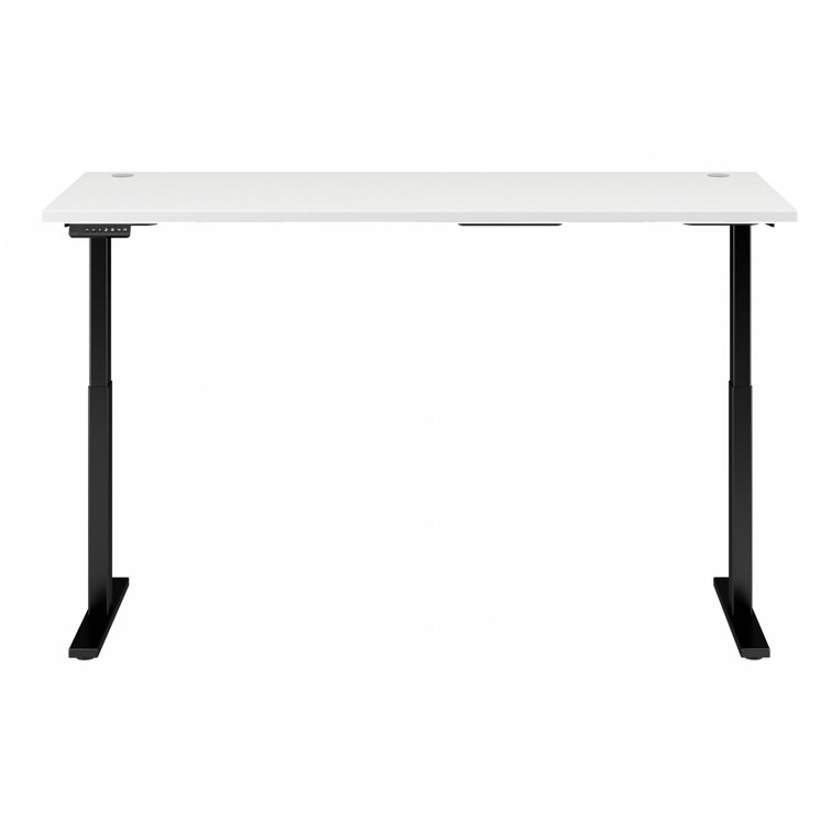 Elevate 72'' White/Black Electric Height Adjustable Standing Desk