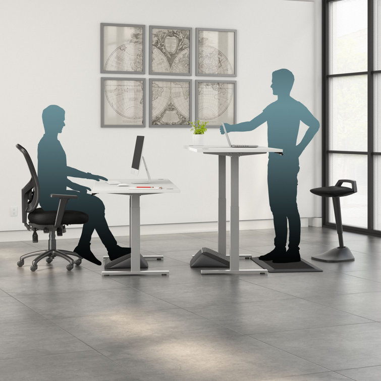Elevate 72W White Thermally Fused Laminate Electric Standing Desk