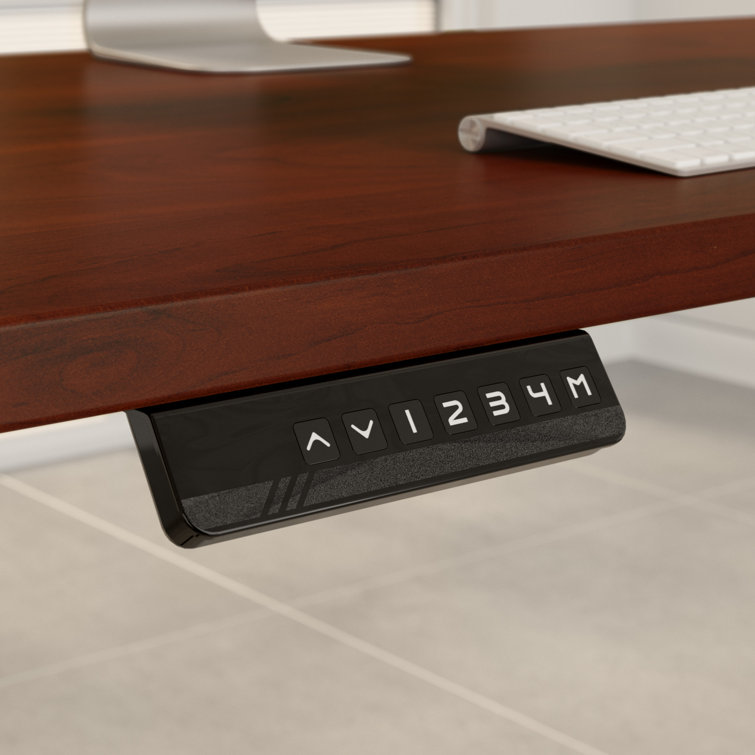Elevate 72'' White/Black Electric Height Adjustable Standing Desk