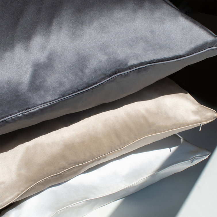 King Champagne Silk and Cotton Hypoallergenic Pillowcase