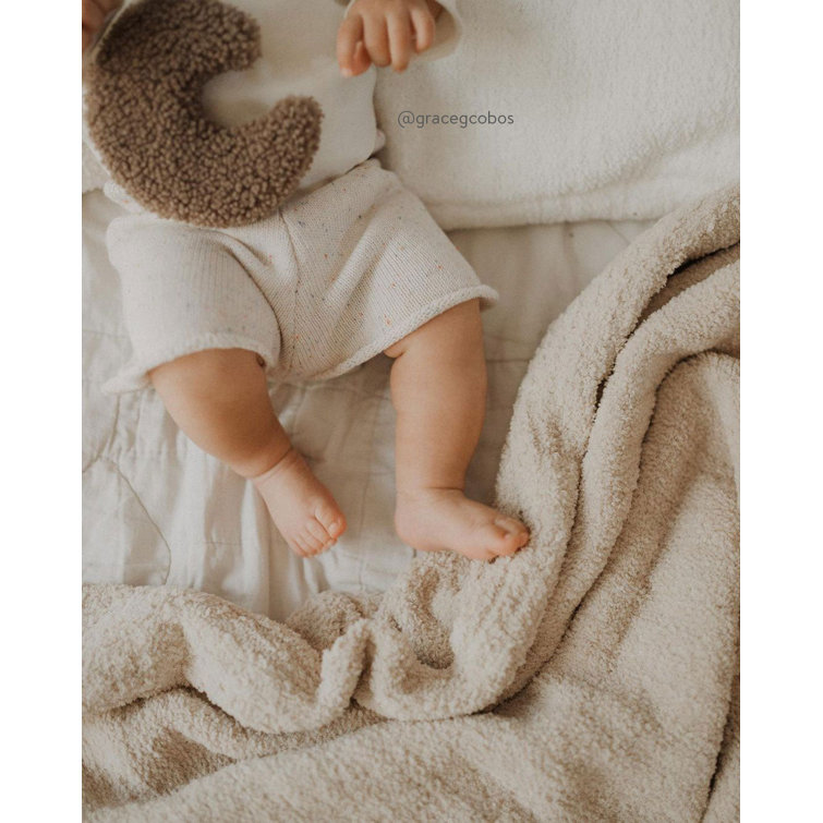 Sahara Tan Knitted Machine Washable Reversible Throw Blanket