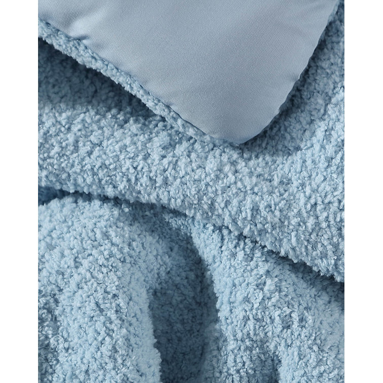 Dew Blue King Microfiber Reversible Comforter